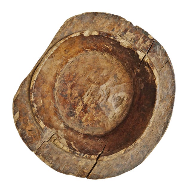 Old hand-carved Baga bowl from coastal West Africa. Sculpted from a single block of hardwood with a beautifully timeworn...