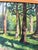 Forest Green J. Biot, Small Oil Painting, 1950s, Oil Painting, Framed For Sale - Image 8 of 15