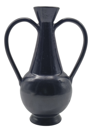 Black Bucchero Ceramic Jug by Gio Ponti for Costantino, Italy, 1998