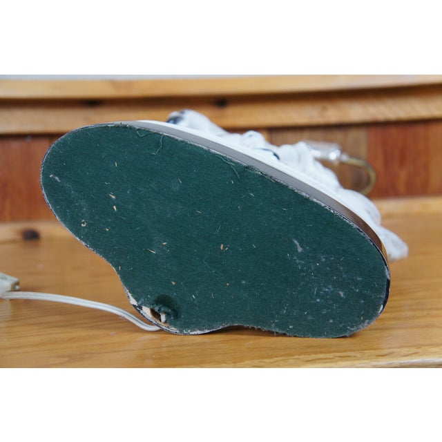 Antique Staffordshire Scottish Highlander Horse Deer Stag Hunt Table Lamp For Sale - Image 12 of 12