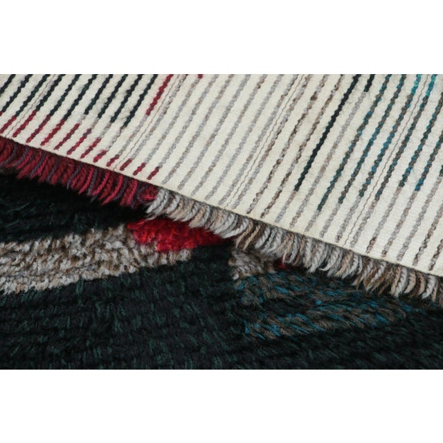 Textile Vintage Swedish Rya Rug With Polychromatic Abstract Pattern - Rug & Kilim For Sale - Image 7 of 7