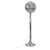 Silver Floor Lamp in Chromed Metal and Glass by Oscar Torlasco, Italy, 1970s For Sale - Image 8 of 8