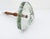 1960s Scandinavian Table Lamp in Aqua Glass, Wood and Brass attributed to Nybro Armaturfabrik, Sweden, 1960s For Sale - Image 5 of 9