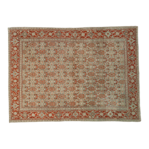 Vintage Distressed Senneh Rug - 3'7" x 4'10"