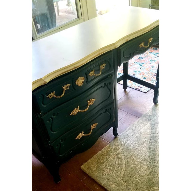 A charming vintage writing desk from the highly sought-after 'Parfait' collection by renowned American furniture maker,...