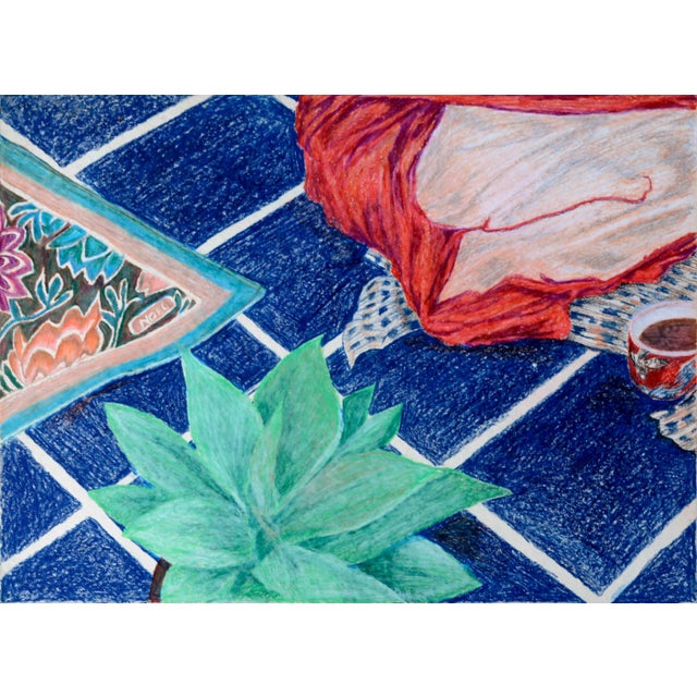 Noel Howard Still Life with Succulent Meditation Impressionist Composition 1970s For Sale