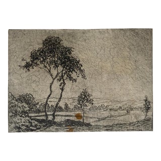 Antique Addison Millar Landscape Etching For Sale