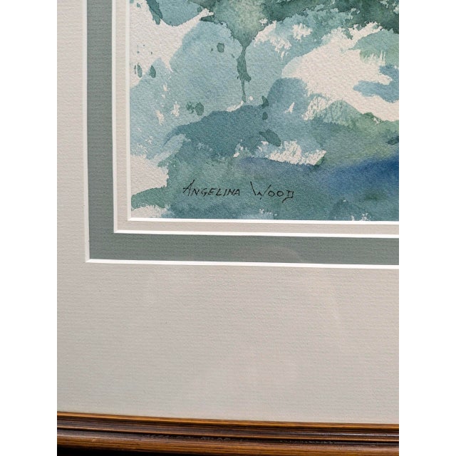 Capture the romance and exhilaration of sailing with this luminous original watercolor by artist Angelina Wood. Gracefully...