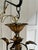 Metal Vintage Petite Hollywood Regency Four Light Fixture For Sale - Image 7 of 8