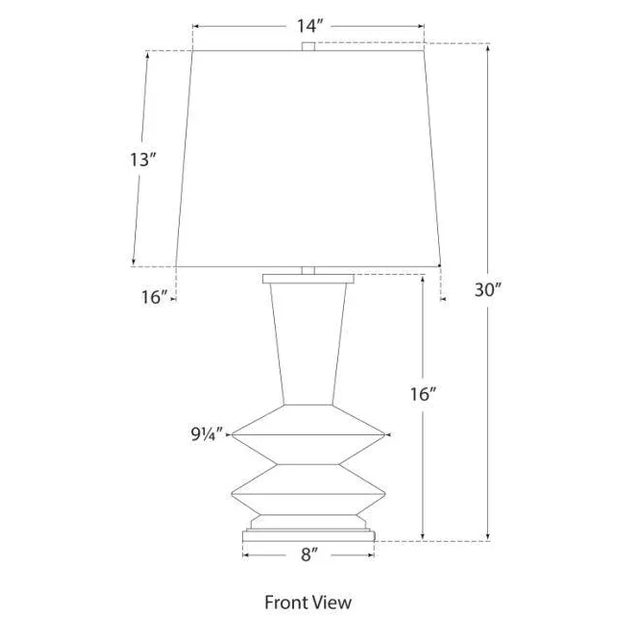 Modern Christopher Spitzmiller for Visual Comfort Signature Whittaker Medium Table Lamp in Lilac with Linen Shade For Sale - Image 3 of 3