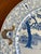 Mid 20th Century Blue & White Hand-Painted Chinoiserie Display Plate For Sale - Image 5 of 7