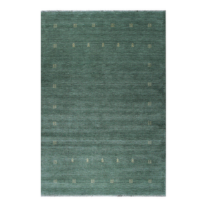 4x6 Laine Amara Green Minimalist Modern Handmade Wool Carpet Rug
