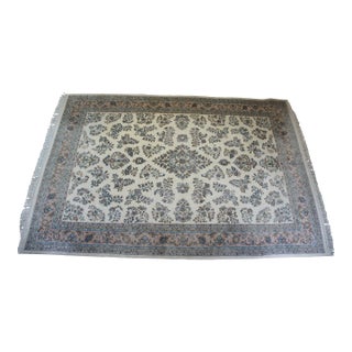 Late 20th Century Traditional Handmade Royal Indo Oriental Floral All Over Area Rug 10' X 14' For Sale