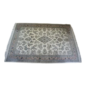 Late 20th Century Traditional Handmade Royal Indo Oriental Floral All Over Area Rug 10' X 14'