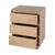 Spritely Home Accent Furniture Halmstad 22 in. W Wood Panel 3 Drawer Narrow Nightstand, Blonde Oak For Sale - Image 4 of 9