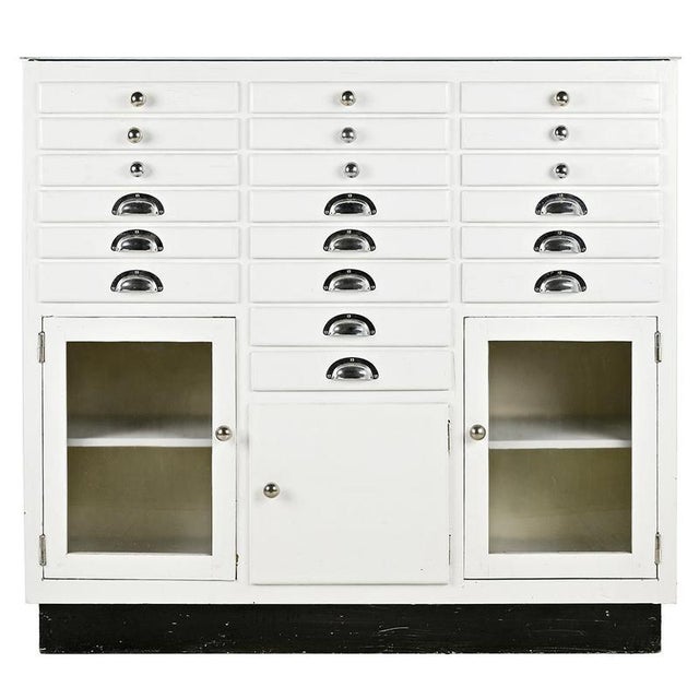 White Medical Storage Unit, 1950s For Sale - Image 8 of 8