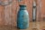 19th Century Tall Antique Indian Farmhouse Blue Vase For Sale - Image 5 of 7