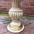 Hollywood Regency Vintage Hollywood Regency Faux-Marble Scalloped Side Table For Sale - Image 3 of 9