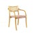 Thonet Thonet Style Mid Century Rattan and Bentwood Arm Chairs - Set of 4 For Sale - Image 4 of 11