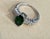 1.2 Carat Natural Oval Green Tourmaline + Diamond Ring 14 Karat Yellow Gold For Sale In New York - Image 6 of 18