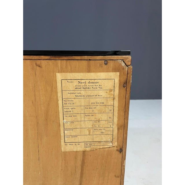 Wood Midcentury Modern Nightstands by Nový Domov, 1970s, Set of 2 For Sale - Image 7 of 16