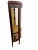 Vintage French Curio China Cabinet Vitrine Demilune Lighted Locking Curved Glass For Sale - Image 4 of 13