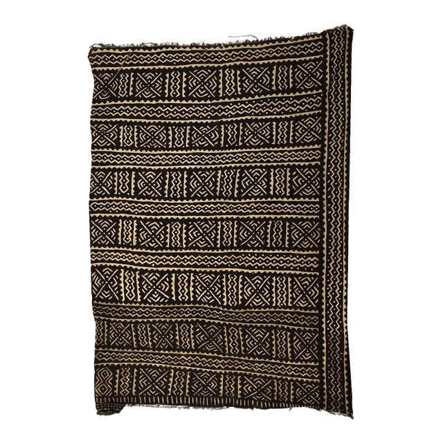 Mid 20th Century Vintage African Mudcloth Textile For Sale