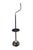 This vintage Art Deco bridge floor lamp features a functional, dual-purpose design highlighted by an adjustable metal...