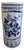 Vintage Chinoiserie Blue and White Porcelain Umbrella Stand For Sale