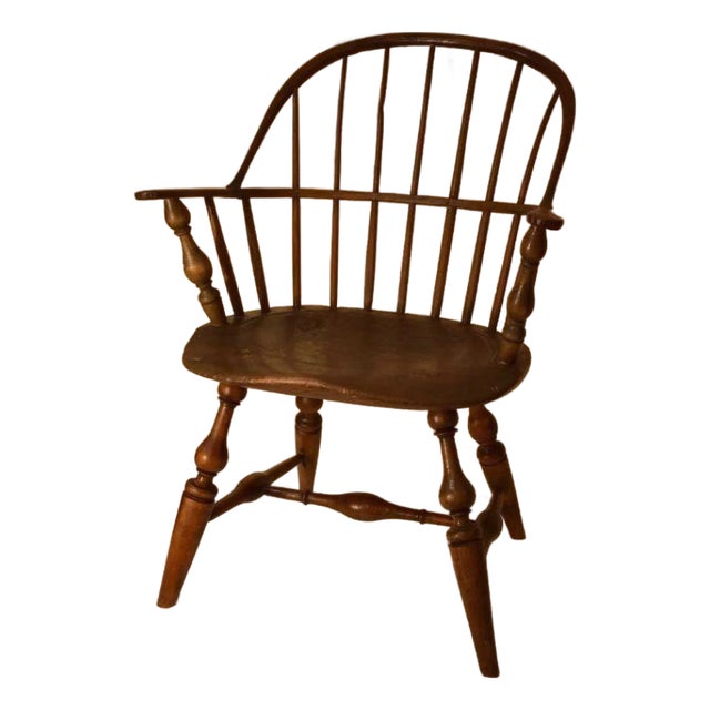 American Sack Back Windsor Armchair Circa 1765-1780 For Sale