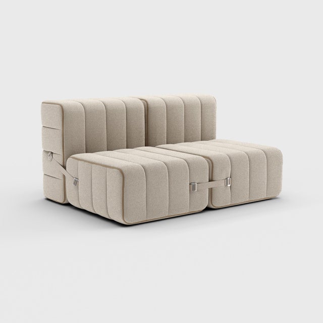 Contemporary Two-Seater Modular Sofa in Sera Fabric from Ambivalenz, Set of 4 For Sale - Image 3 of 10
