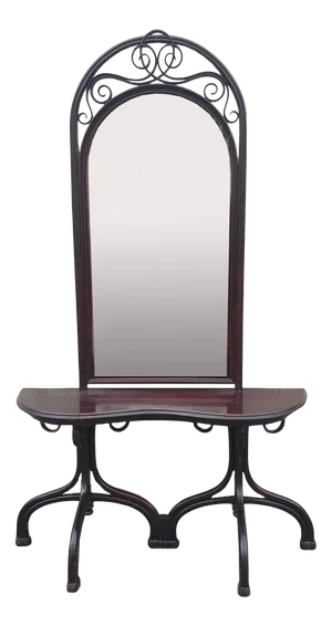 Console with Large Mirror from Thonet, Late 19th or Early 20th Century
