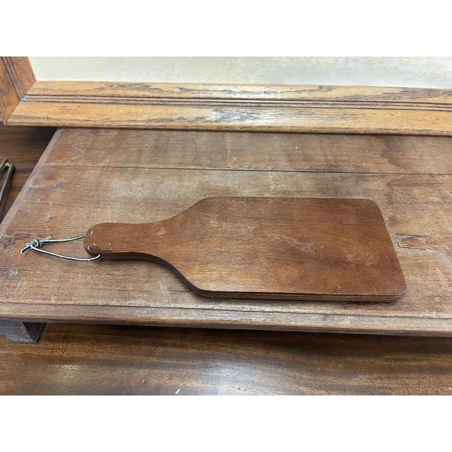 Blue Vintage Decorative Wooden Board With Dutch Folk Delft Style Tiles For Sale - Image 8 of 8