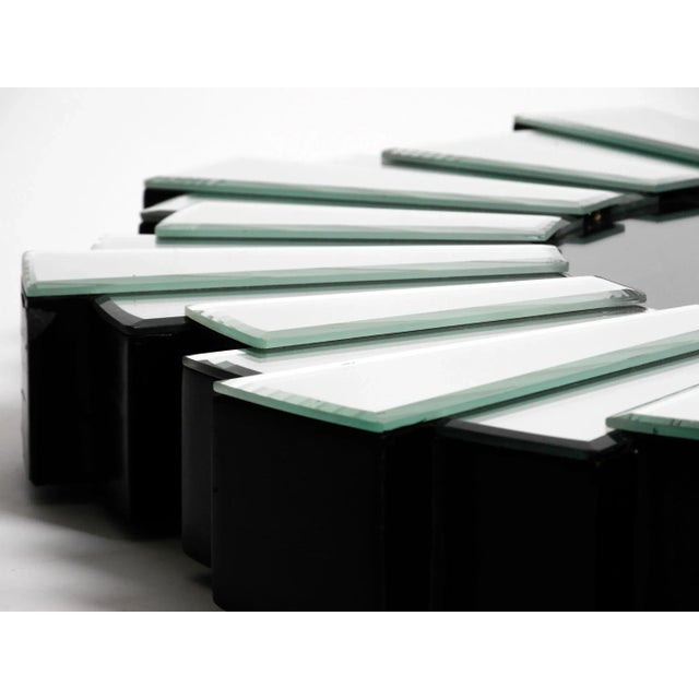 Large Sunburst Mirror Wall Clock, 1970s For Sale - Image 16 of 18