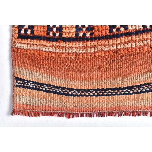 Brown Vintage Runner Rug in Wool For Sale - Image 8 of 13