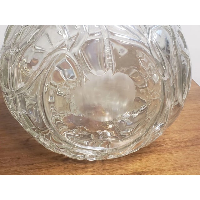 Large 1980s Abstract Hand-Blown Art Glass Vase For Sale - Image 11 of 12