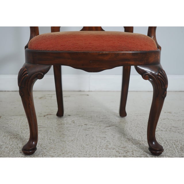 Set of 6 Maitland Smith Georgian-Style Mahogany Dining Chairs For Sale - Image 12 of 18