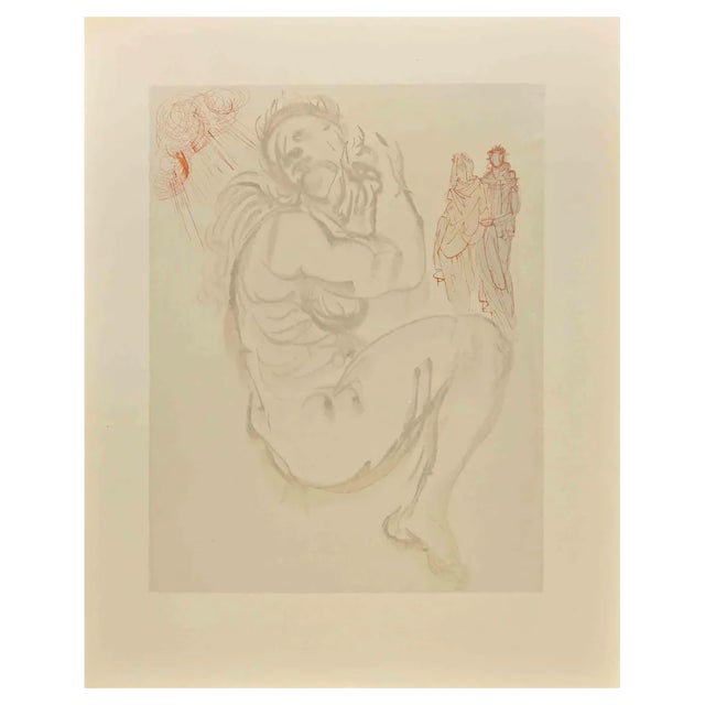 Salvador Dali, The Divine Comedy: The Siren of the Dream, Purgatory, Woodcut, 1963 For Sale