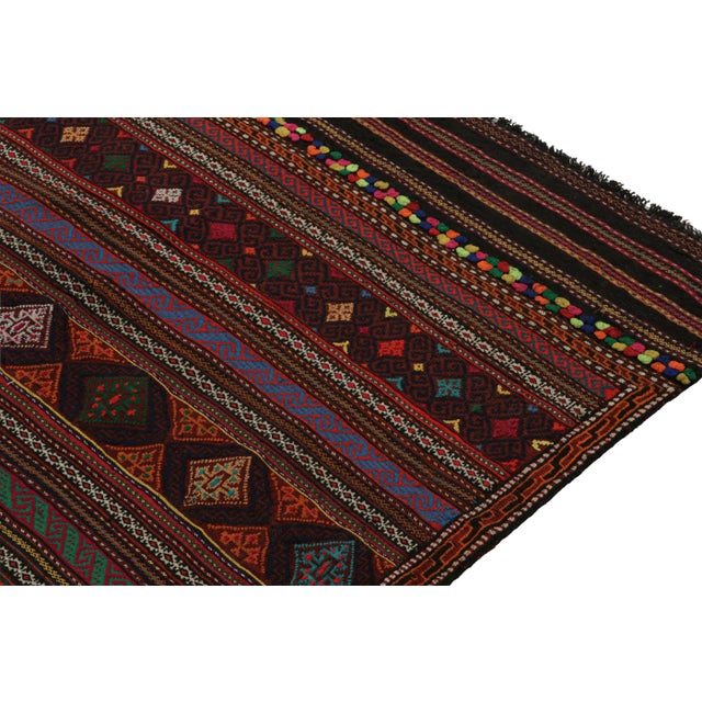 1950s Vintage Baluch Tribal Kilim With Colorful Geometric Patterns, From Rug & Kilim For Sale In New York - Image 6 of 8