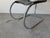 1960s Mies Van Der Rohe Style Chrome & Black Leather Cantilever Accent Desk Chair For Sale In Miami - Image 6 of 12