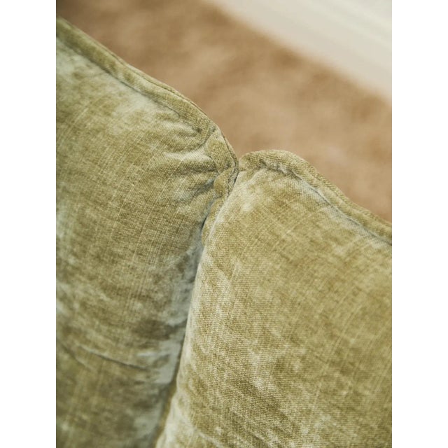 Wood Mid 20th Century Styled After Danish Domino Mobler Teak Sofa, Newly Upholstered For Sale - Image 7 of 12