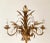 1960s Italian Gilt Metal Candelabra Floor Lamp with Sheaf of Wheat Motif, 1963 For Sale - Image 5 of 18