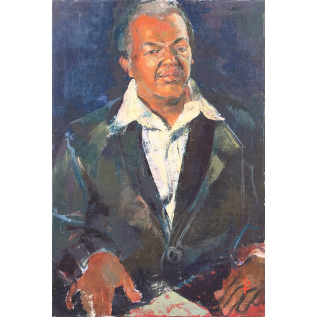 'Portrait of Gene Harrison' by Pearl Took, 1977; California Woman Artist, Pasadena, Otis Art Institute For Sale