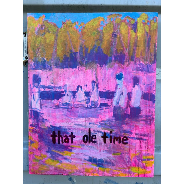 Figurative Original Painting That Ole Time Religion by Joseph Christy For Sale - Image 3 of 11