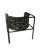 Collector Az1 Armchair Scribble Noir Fabric and Black Lacquered Metal by Francesco Zonca For Sale - Image 4 of 6
