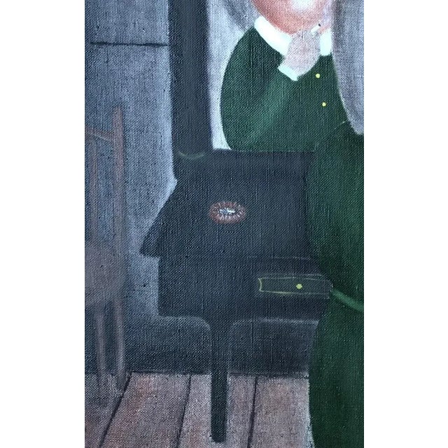 1990s Zurab Kurchishvili, My Granny Polli, 1990, Oil on Canvas, Framed For Sale - Image 5 of 10
