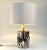 Geometric Table Lamp by Gaetano Sciolari, 1970s For Sale - Image 10 of 11