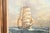 Mid 20th Century Georg Seekatz Reproduction Oil Painting on Canvas of Clipper Ship in Carved Giltwood Frame For Sale - Image 5 of 16
