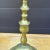 Mid-Century Modern Antique Heavy Brass Seven Branch Menorah or Candelabra For Sale - Image 3 of 12