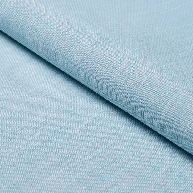 SAMPLE - Schumacher Sasha Indoor/Outdoor Fabric In Sky For Sale